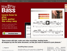 Tablet Screenshot of how2play-bass.com